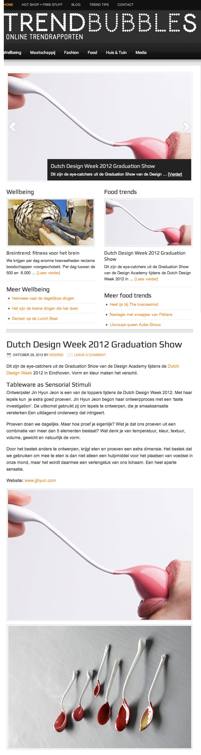 Tableware as sensorial stimuli Trendbubbles